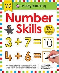Wipe Clean Workbook: Number Skills - Illustrated by Priddy Books Book