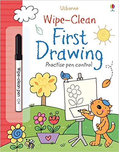 First Drawing Wipe and Clean - Paperback | Usborne