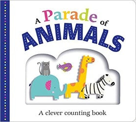 Picture Fit Board Books: A Parade of Animals (Small) - A Counting Book: A Clever Counting Book – Illustrated - Krazy Caterpillar 