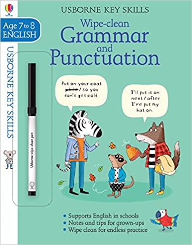 Grammar & Punctuation Wipe and Clean - Paperback | Usborne