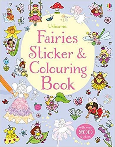Fairies Sticker & Colouring Book (Sticker and Colouring Books) - Paperback | Usborne