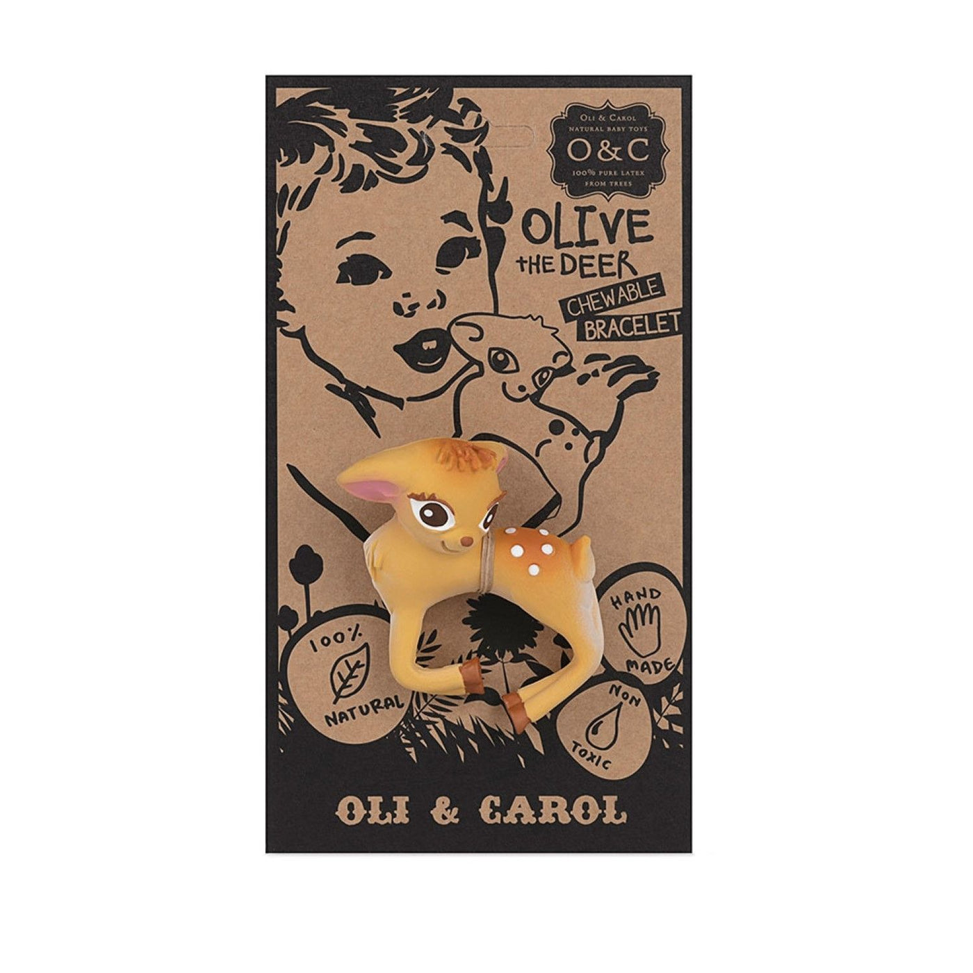 Olive The Deer Bracelet Teether | Oli & Carol