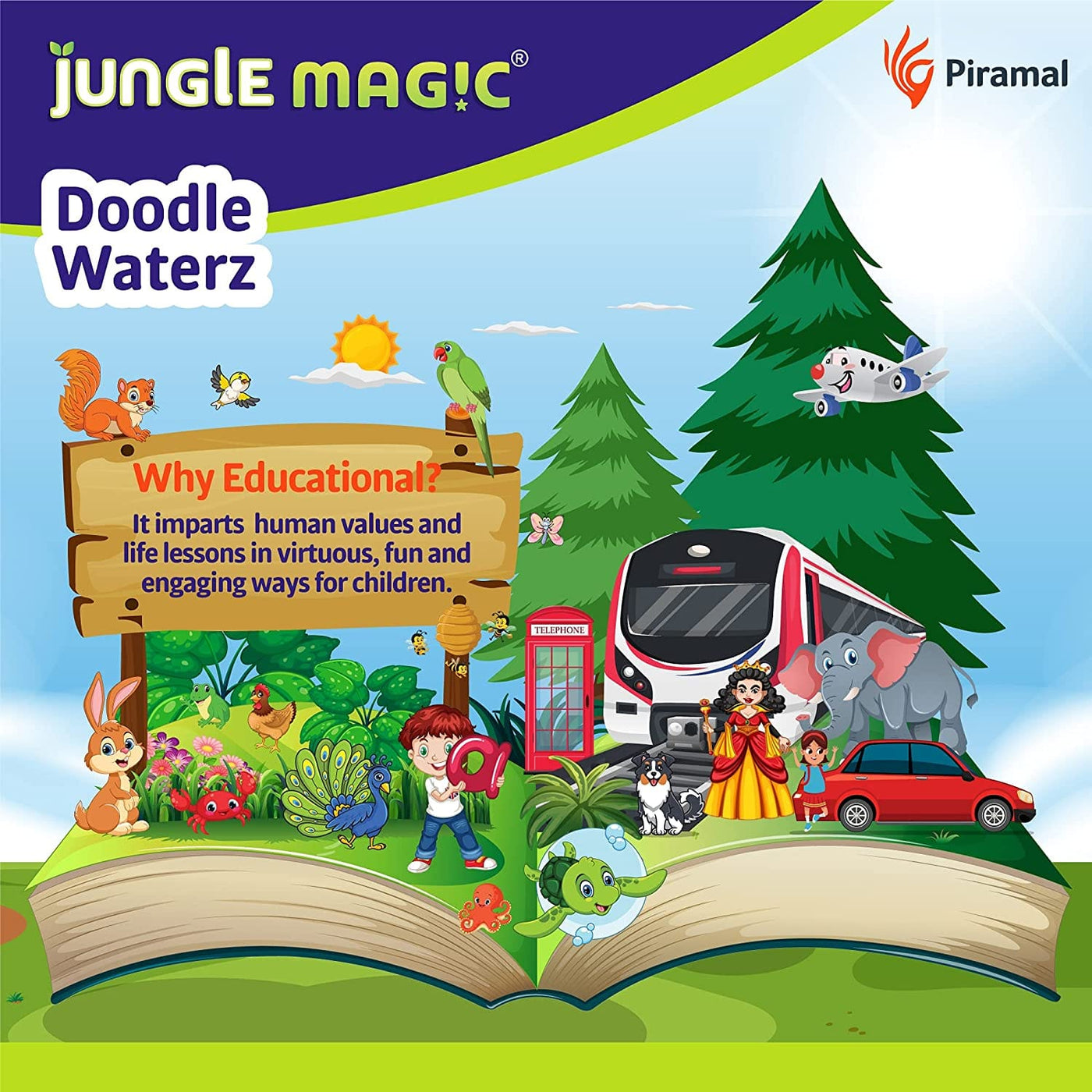Vehicles: Doodle Waterz - Reusable | Jungle Magic by Jungle Magic Art & Craft