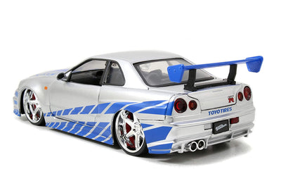 Brian's Nissan Skyline GT-R (BNR34) R/C - Fast & Furious (1:24 Scale) | Jada Toys