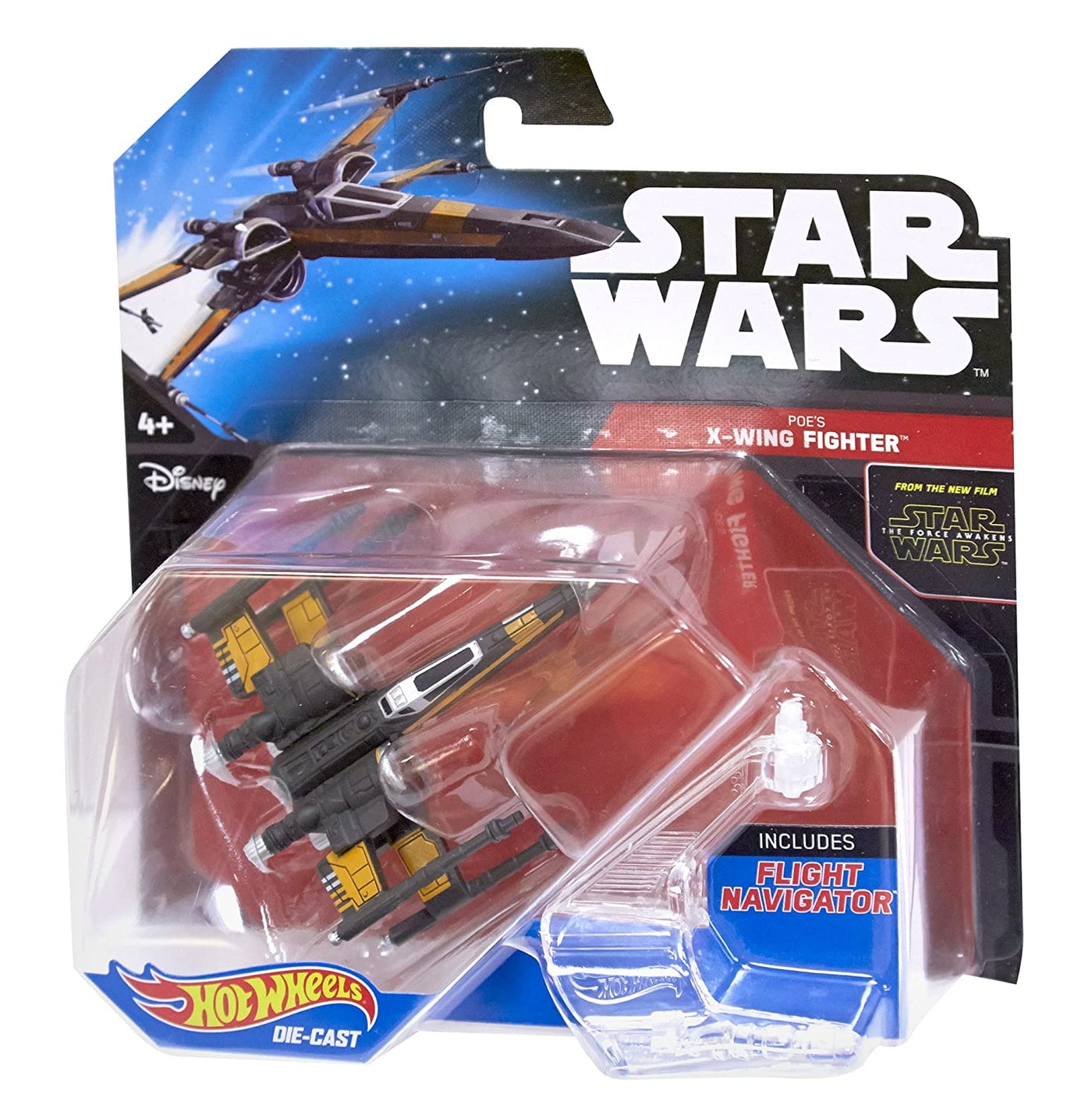 Star Wars The Force Awakens  Poe's X Wing Fighter | Hot Wheels