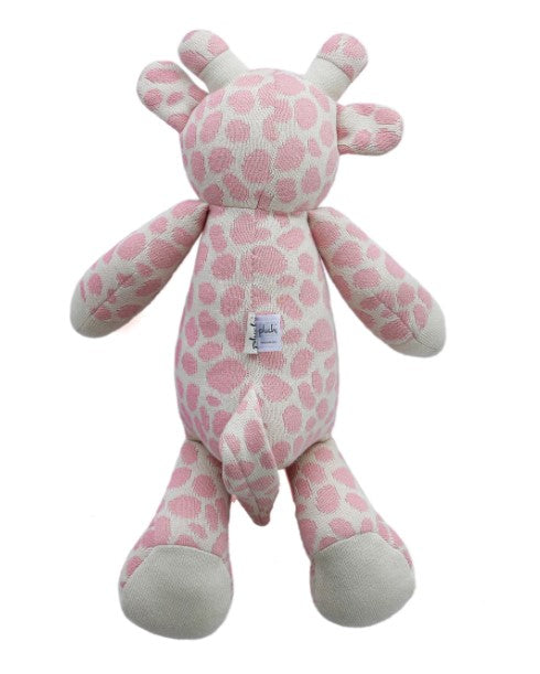 Tall Giraffe: Soft Toy For Kids - Bubblegum Pink & Ivory | Pluchi