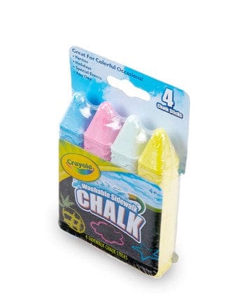 Washable Sidewalk Chalk - 4 Count | Crayola by Crayola, USA Art & Craft