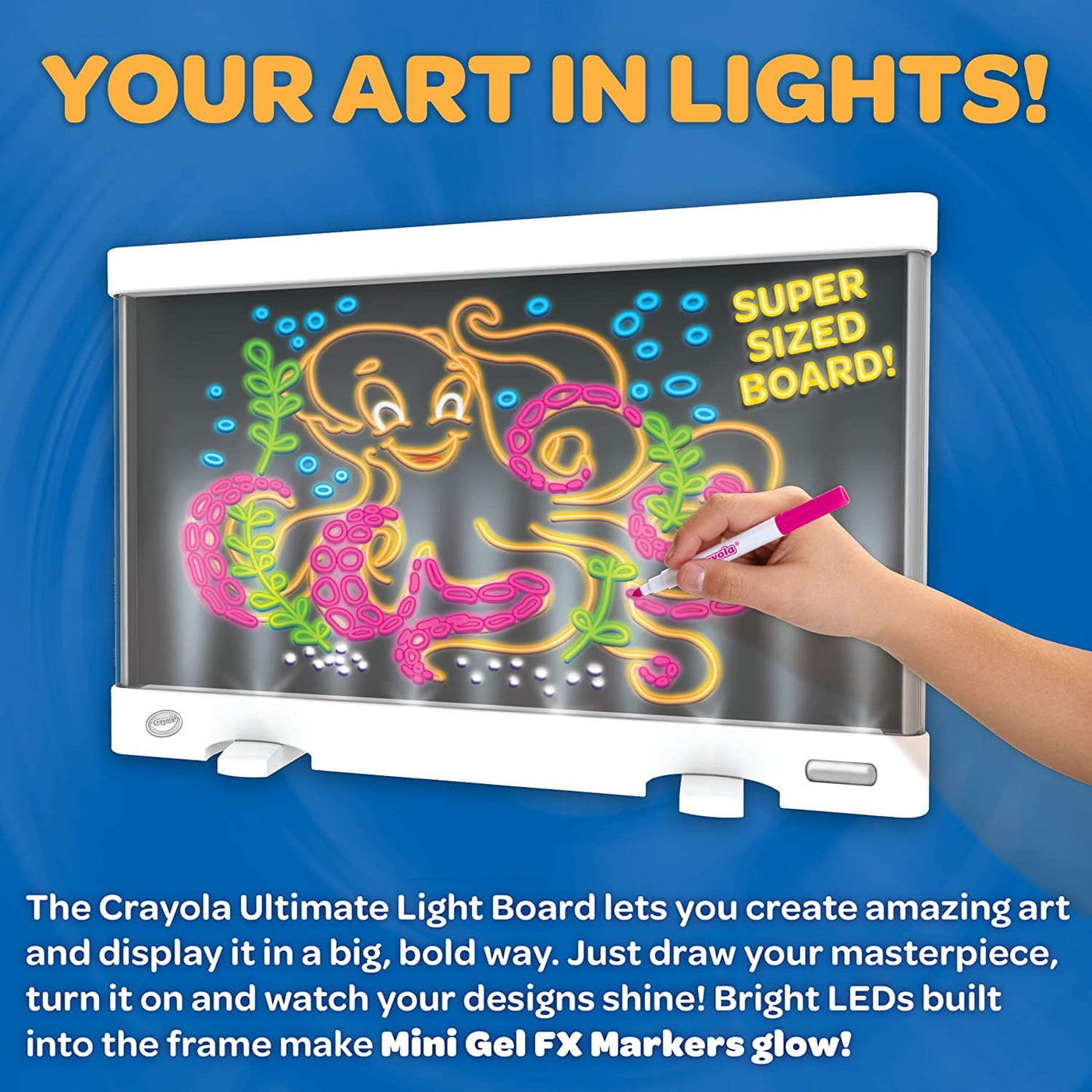 Ultimate Light Board, Choose Your Color | Crayola by Crayola, USA Art & Craft