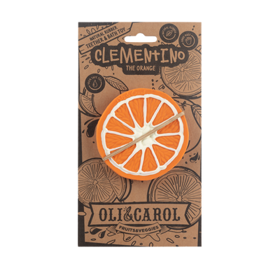 Clementino The Orange Natural Rubber Teether | Oli & Carol