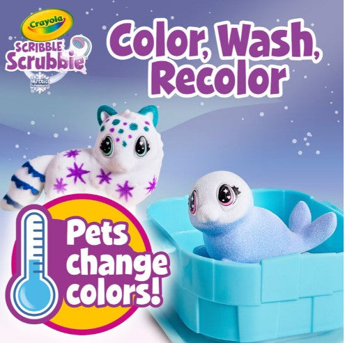 Scribble Scrubbie: Pets Arctic Igloo Playset | Crayola