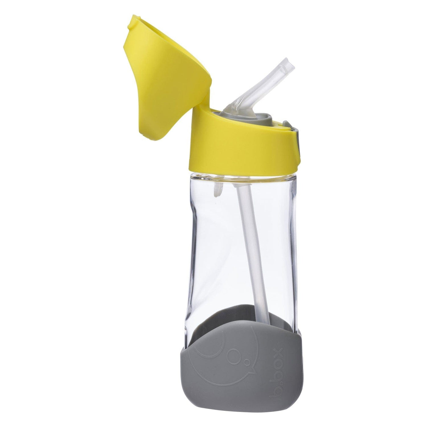 Tritan Straw Drink bottle- 450 ml: Lemon Sherbet - Yellow Grey | B.box by B.Box Baby Care