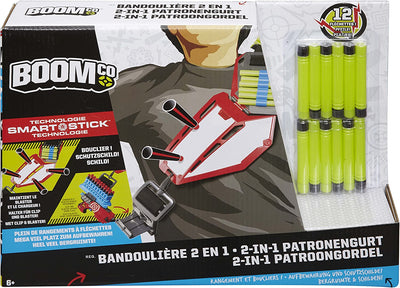 Boomco Toy 2 in 1 Bandolier - Smart Stick Storage and Shield |  Mattel Toys