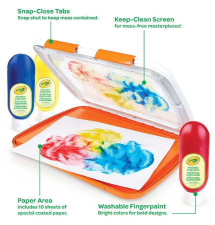 Easy Clean Finger Paint Station | Crayola