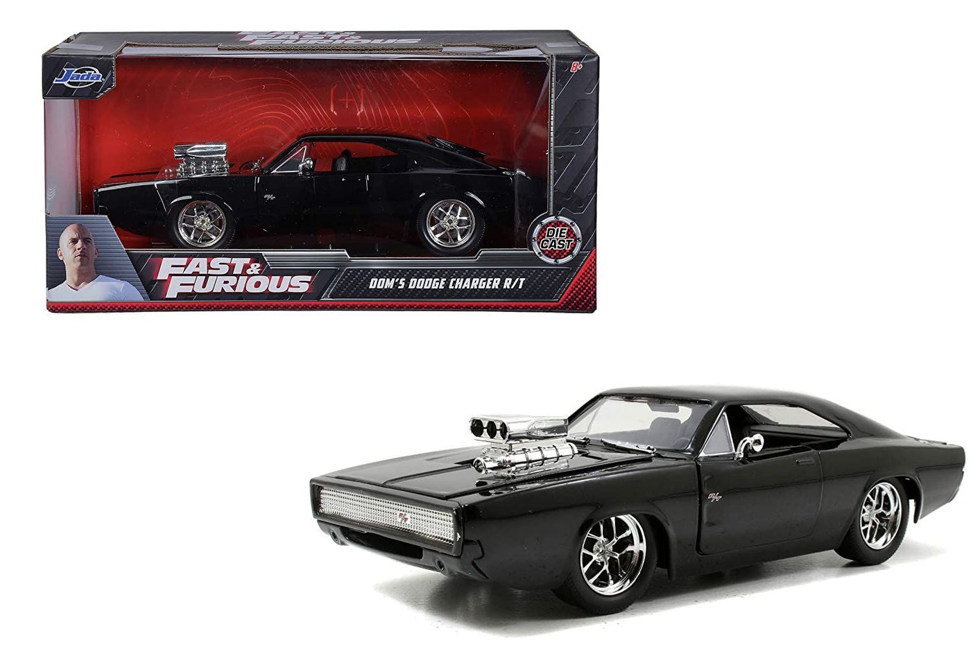 Dom’s 1970 Dodge Charger R/T: Fast & Furious - 1:24 (Glossy) | Jada Toys