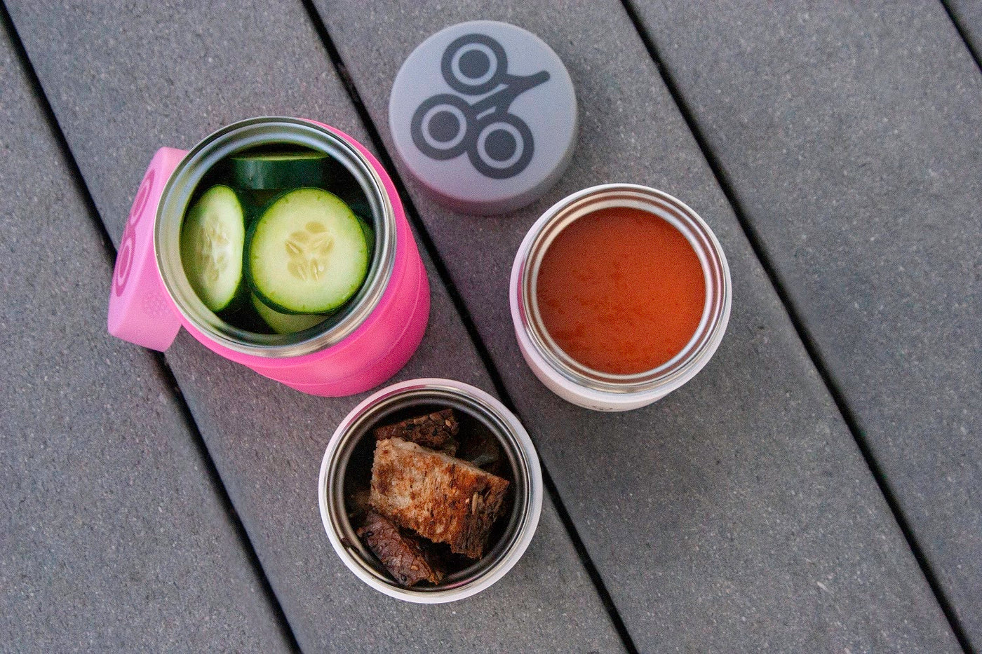 Stackable: Insulated Food Jar - Pink | ZoLi