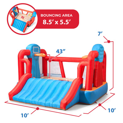 MAX Sports Full Court Basketball™ n Slide Inflatable Bouncer | Step2