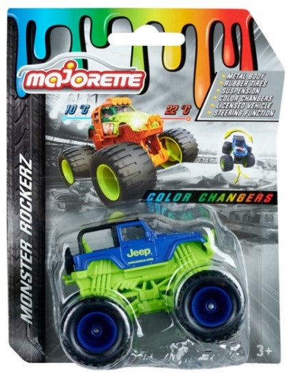 Monster Rockerz: JEEP Wrangler - Color Changers | Majorette