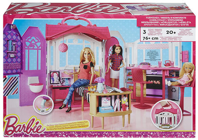 Glam Getaway House Bed and Bath Playset | Barbie