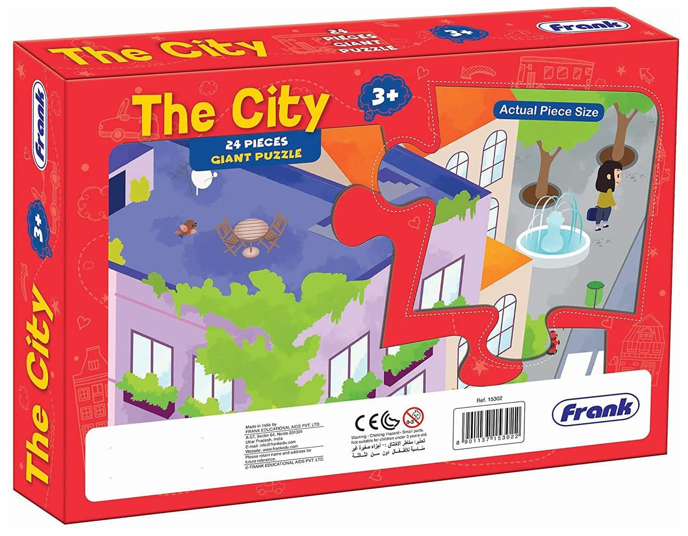 The City - 24 PCS Giant Floor Puzzle | Frank by Frank Puzzle