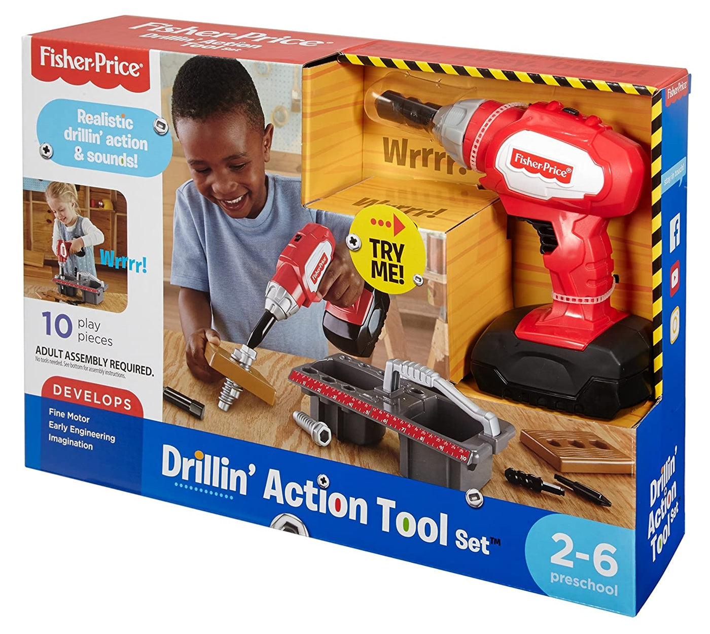 Drillin' Action Tool Set | Fisher Price