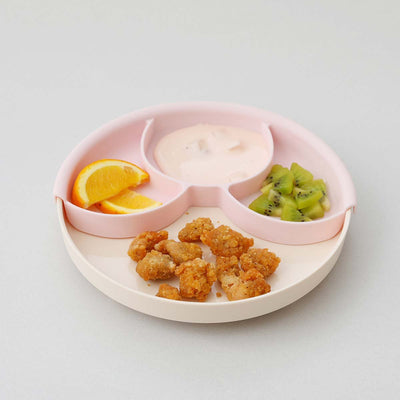 Healthy Meal Plate Set - Grey Pink | Miniware