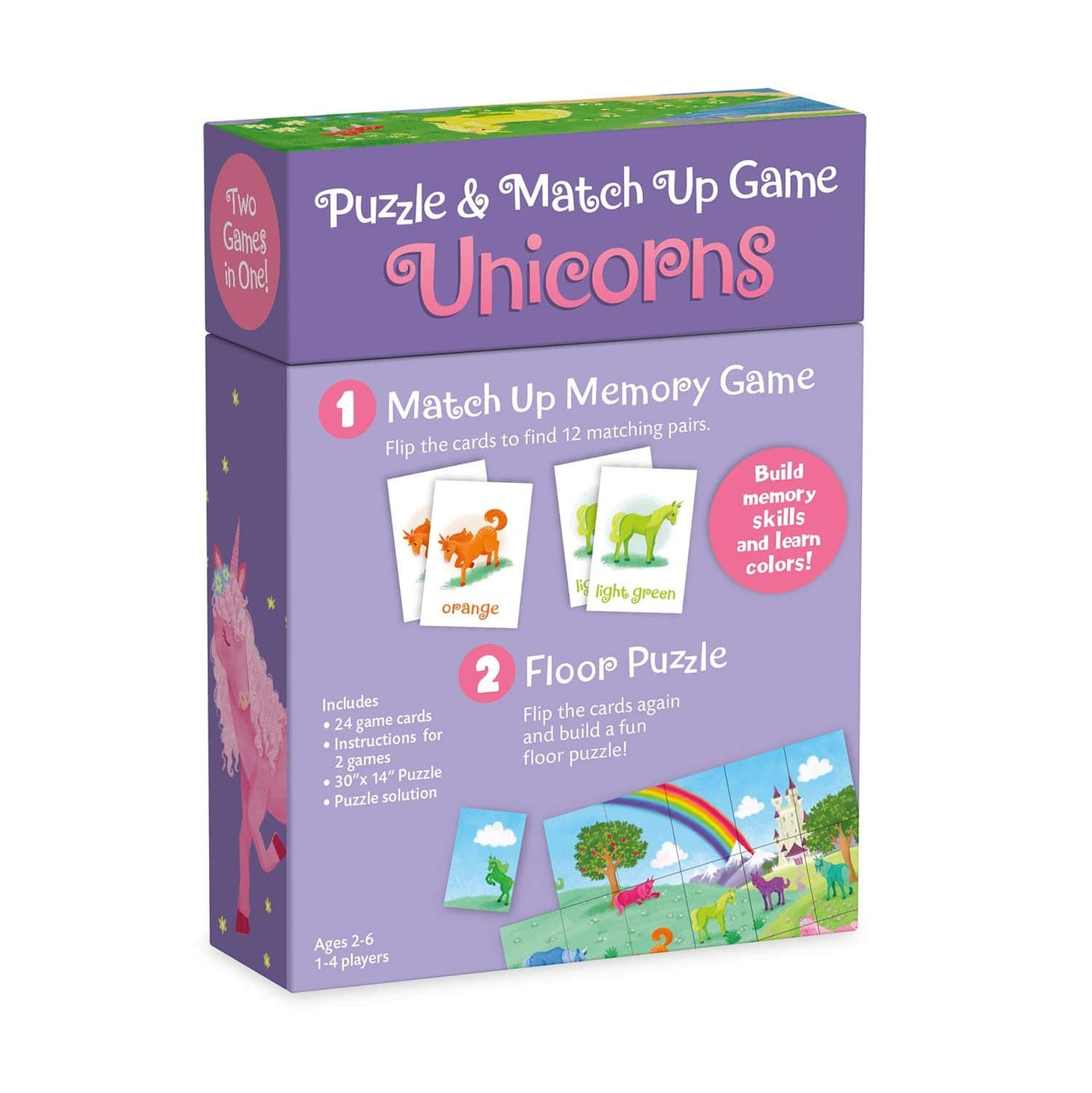 Unicorns Puzzle and Match Up Game by Peaceable Kingdom, USA Game