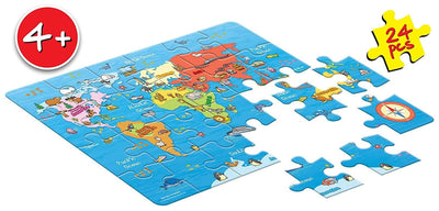 My First World Map Puzzle - 24 PCS | Frank by Frank Puzzle