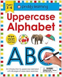 Wipe Clean Workbook: Uppercase Alphabet – Illustrated by Priddy Books Book