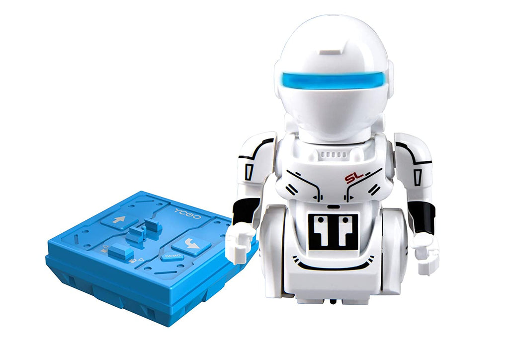 YCOO Mini Droid Remote Control Robot - OP One, Palm Size Remote Control Robot with LED Eyes and Robotic Sound SFX