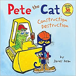 Pete the Cat: Construction Destruction: Includes Over 30 Stickers! – Paperback | HarperCollins