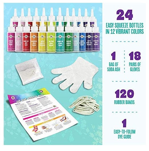 Tie Dye Party Kit - (12-Pack) | Doodle Hog by Doodle Hog, USA Art & Craft