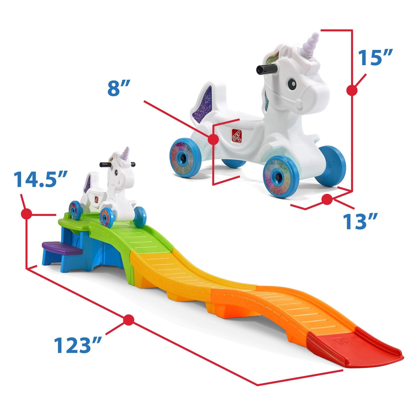 Unicorn Up & Down Roller Coaster™ | Step2 by STEP2, USA Toy