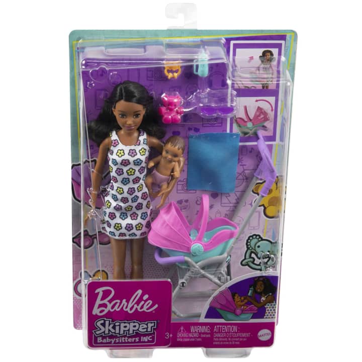 Barbie Skipper Babysitters Inc. Doll & Pink Stroller Playset | Barbie®
