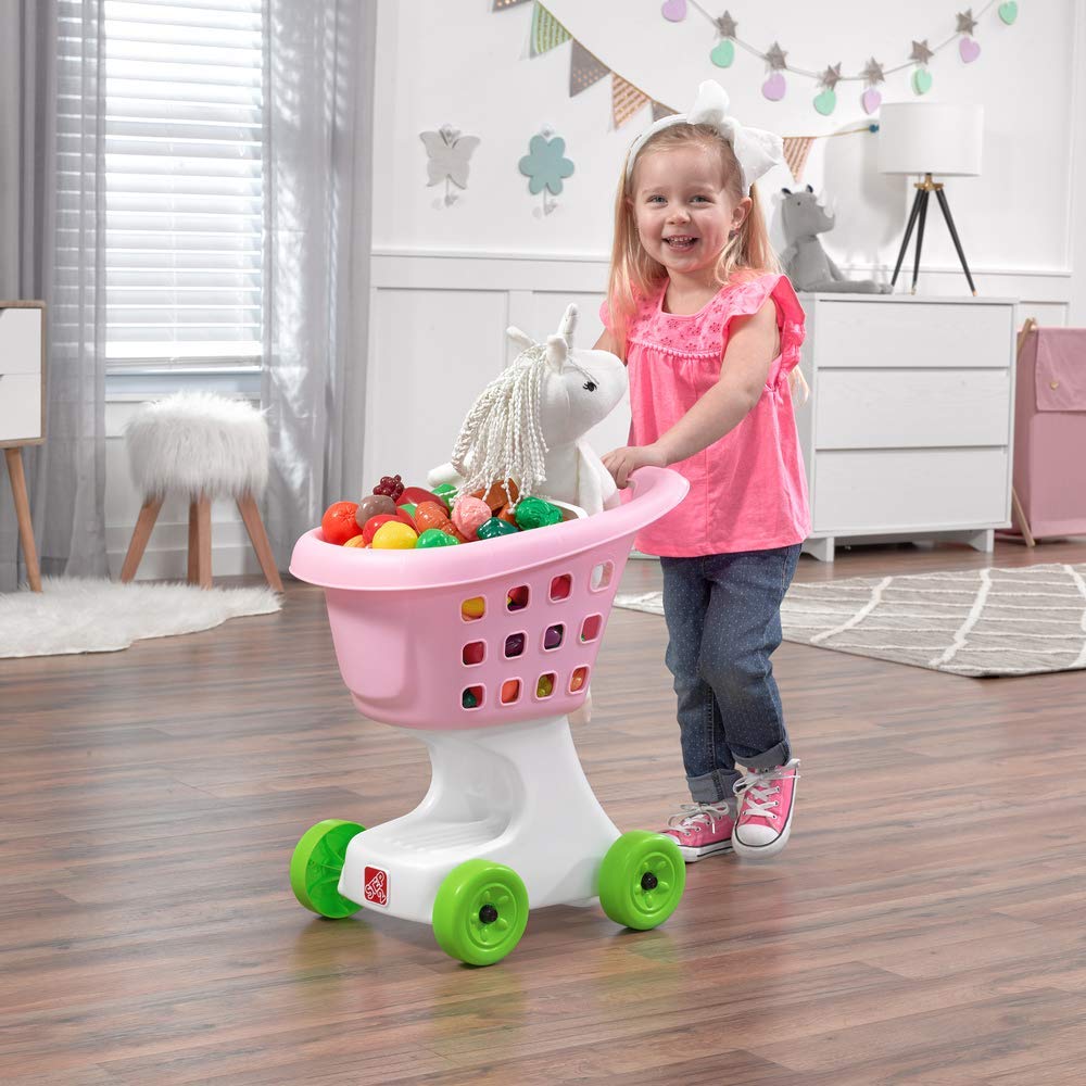 Little Helper's Cart & Shopping Set - Pink | STEP2