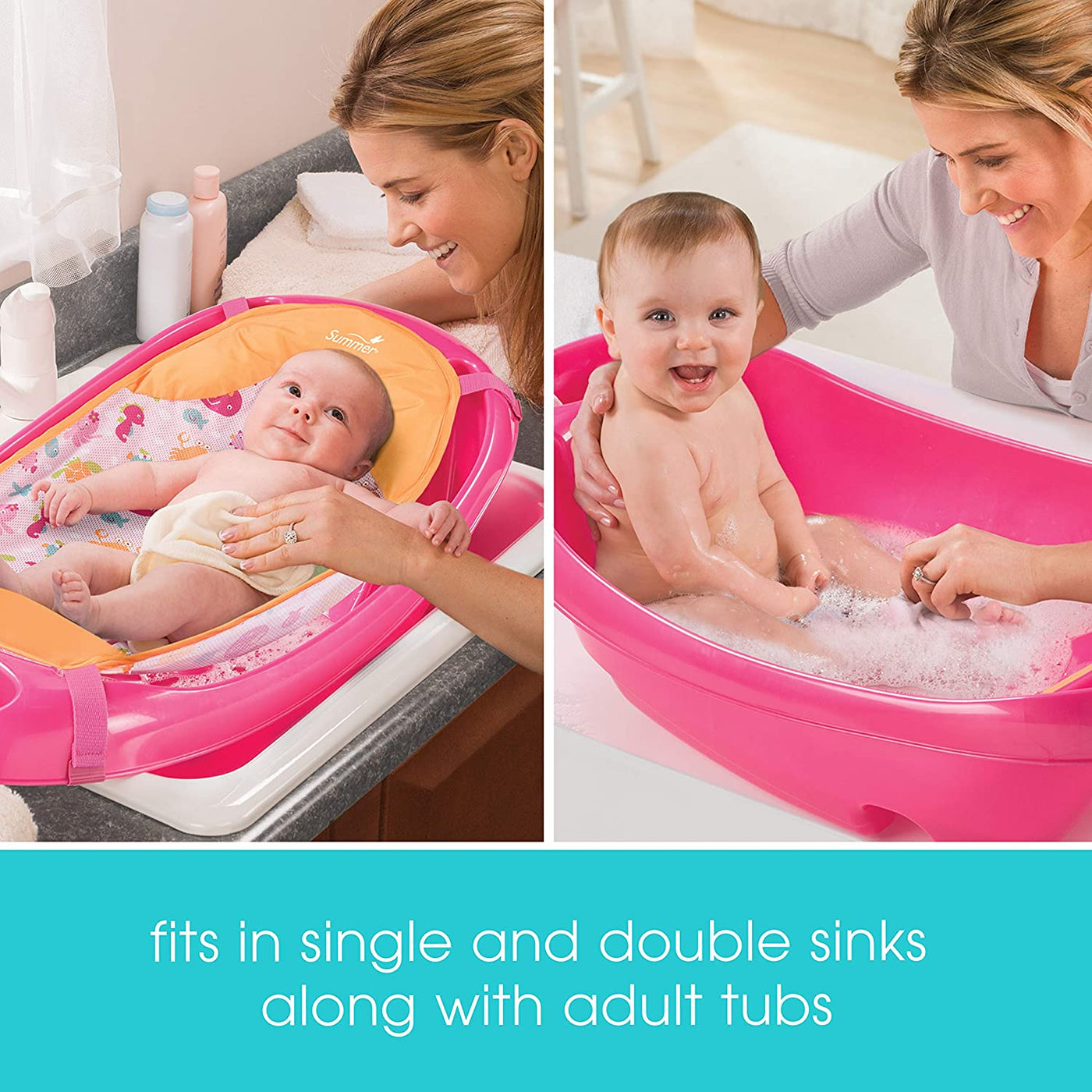 Splish n Splash Tub -Pink | Summer Infant