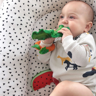 Kendall The Kale Natural Rubber Teether | Oli & Carol