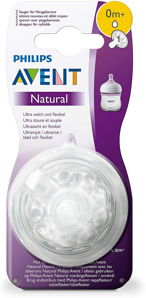 Natural 2. 0 Teat for Newborn - Pack Of 2 (SCF041/27) | Philips Avent