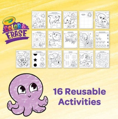 Under the Sea: Colour & Erase Reusable Activity Pad with Markers | Crayola by Crayola, USA Art & Craft