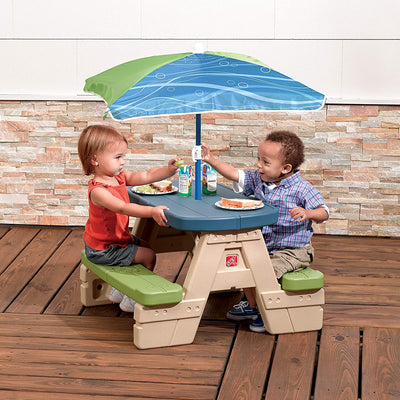 Sit & Play Picnic Table with Umbrella | Step2