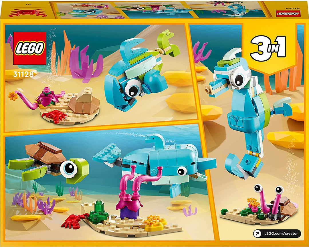 LEGO Creator 3-in-1 #31128 Dolphin and Turtle – Krazy Caterpillar