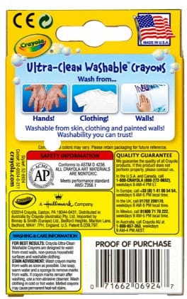 Ultra-Clean Washable Crayons - 24 Count | Crayola by Crayola, USA Art & Craft