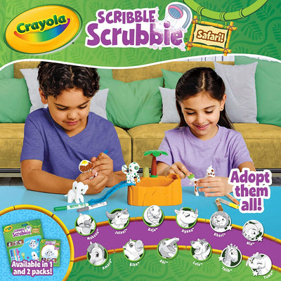 Scribble Scrubbie Safari Tub Set | Crayola by Crayola, USA Art & Craft