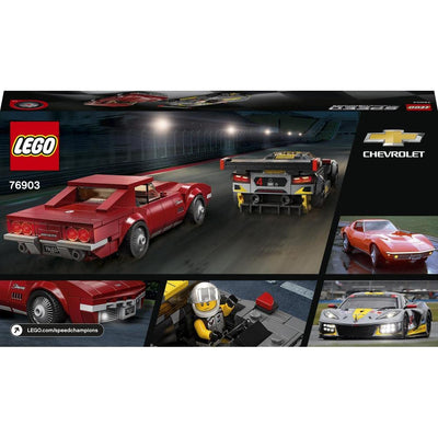 LEGO Speed Champions #76903 - Chevrolet Corvette C8.R Race Car and 1968 Chevrolet Corvette