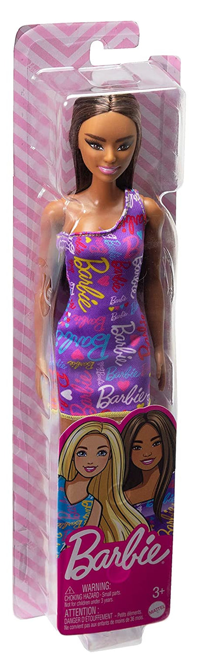 Barbie Dolls Wearing Logo Print Dresses - Pink | Barbie