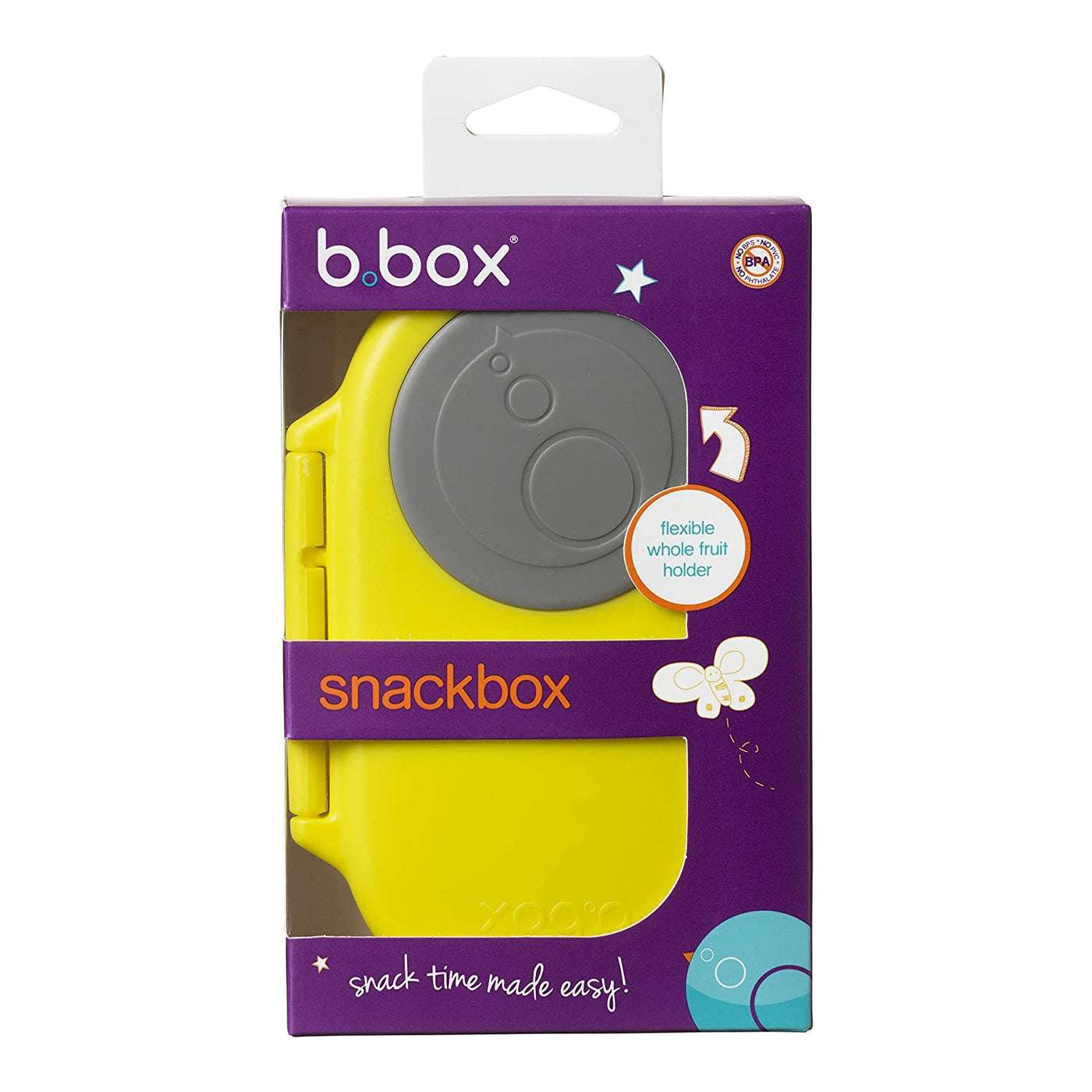 Snackbox: Lemon Sherbet Yellow & Grey | B.Box