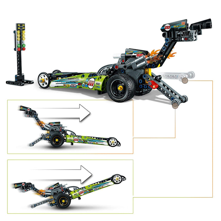 LEGO Technic Dragster, 42103 (Pcs 225) – Krazy Caterpillar - Main Image