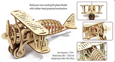 Bi-Plane - DIY Mechanical Model (Prime Series) | Funvention - Krazy Caterpillar 