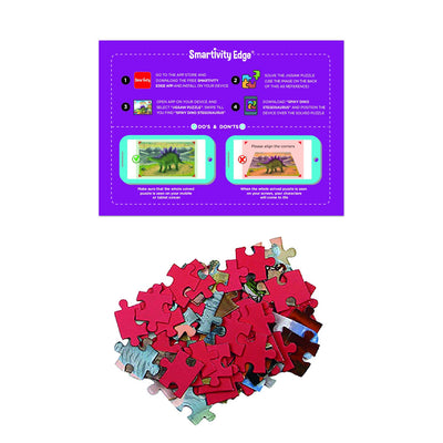 Spiky Dino Stegosaurus | Magic Jigsaw Puzzle | Augmented Reality - Krazy Caterpillar 