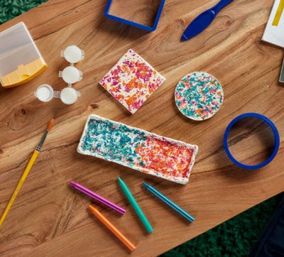 Craft Confetti Coasters & Dish - Craft Kit | Crayola