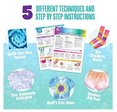 Tie Dye Party Kit - (12-Pack) | Doodle Hog by Doodle Hog, USA Art & Craft